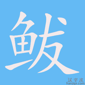 鲅字笔画、笔顺、笔划 - 鲅字怎么写?