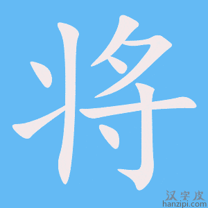 《将》的笔顺动画写字动画演示