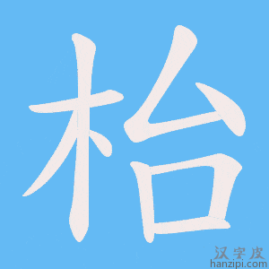 《枱》的笔顺动画写字动画演示