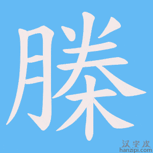 《榺》的笔顺动画写字动画演示